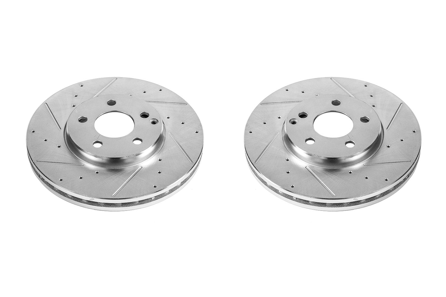 Power Stop Front EBR684XPR Drilled and Slotted Evolution Rotor (Pair) For Mercedes-Benz E320 2004-2005, Mercedes-Benz E350 2006-2009 [Model Specific]