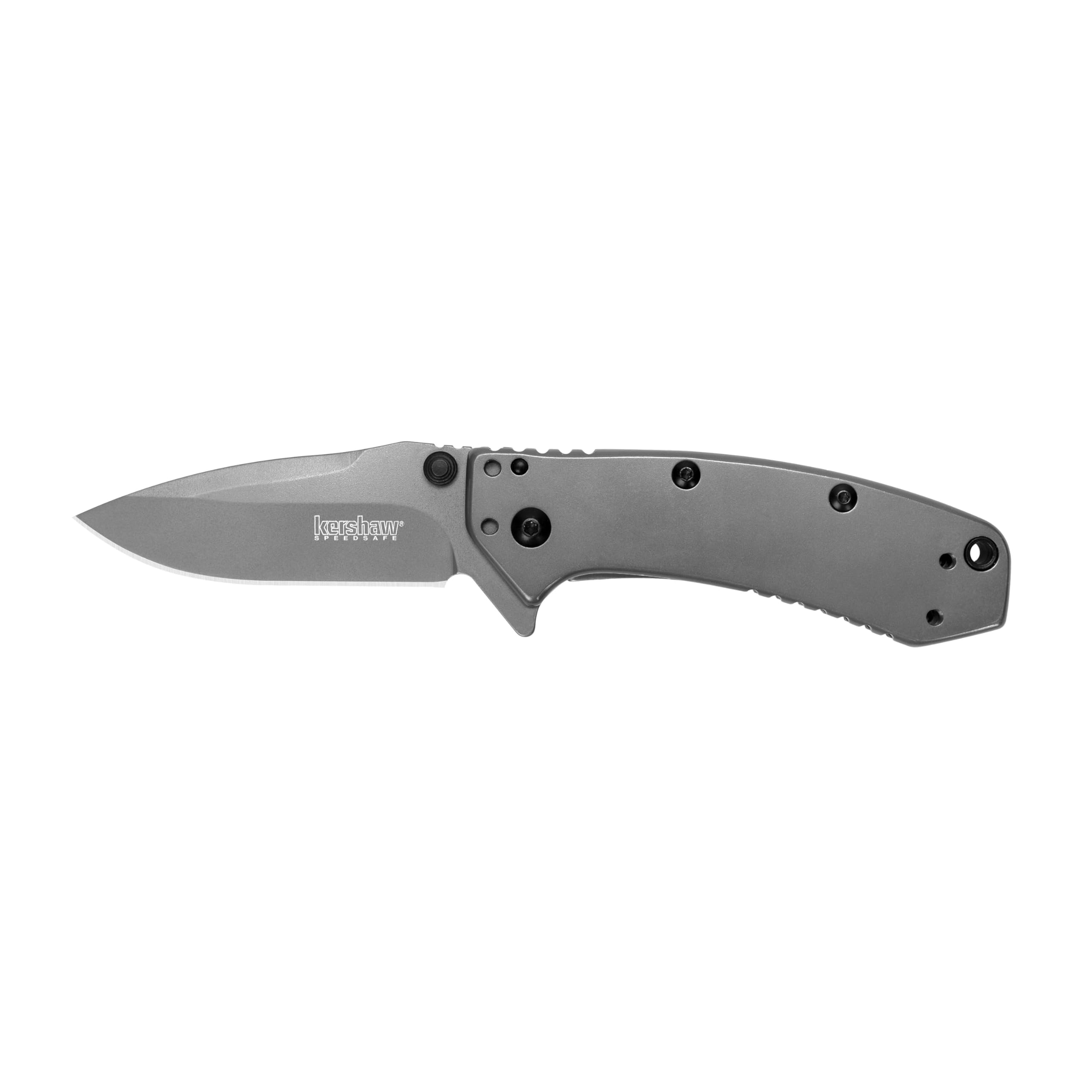 Kershaw Pocket Knife Cryo, Matte Gray Design, 2.75 Inch Stainless Steel Drop Point Blade, EDC with Assisted Opening, 4-Position Clip Carry, Everyday Carry Pocket Knife for Men and Women