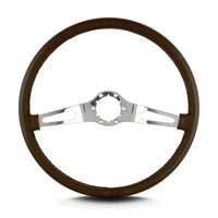Teardrop Lecarra 66202 15" Polished Thin Grip Brown 2 Spoke