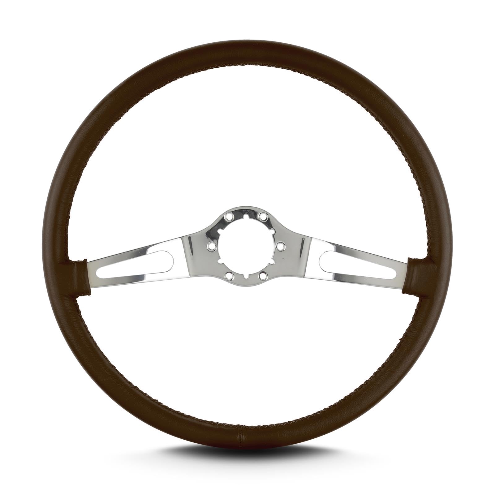 Teardrop Lecarra 66202 15" Polished Thin Grip Brown 2 Spoke