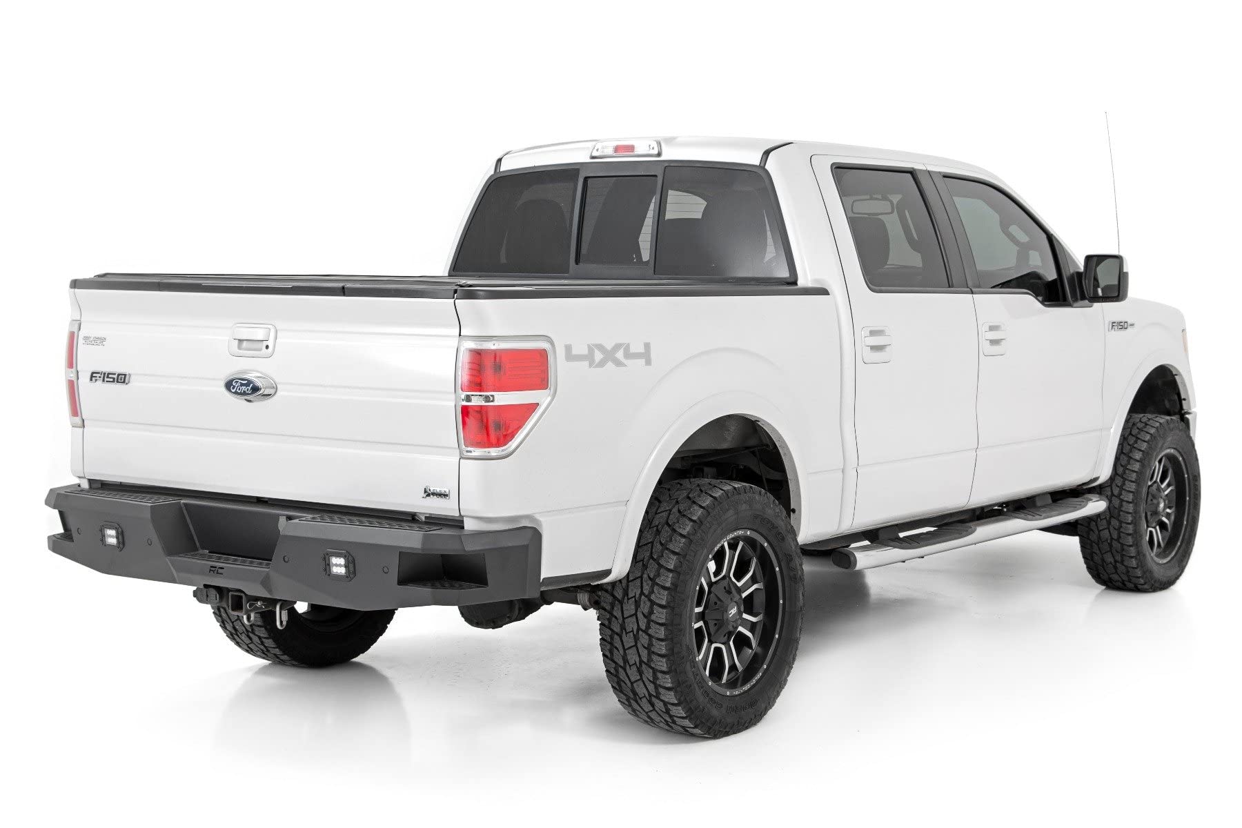 Rough Country Rear Heavy Duty Bumper w/LEDs for 2009-2014 Ford F-150-10768