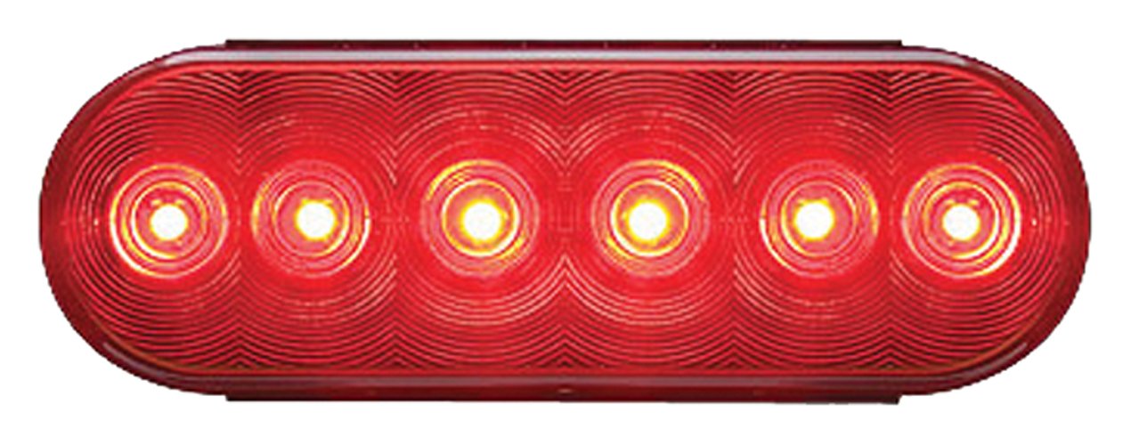 Optronics 6" Oval Sealed LED Tail Light Kit, TLL12RK Red