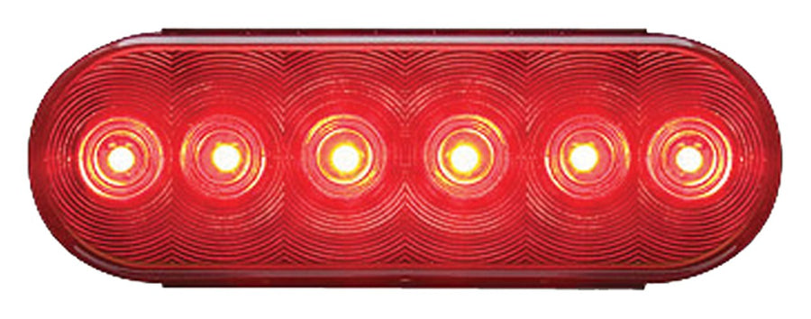 Optronics 6" Oval Sealed LED Tail Light Kit, TLL12RK Red
