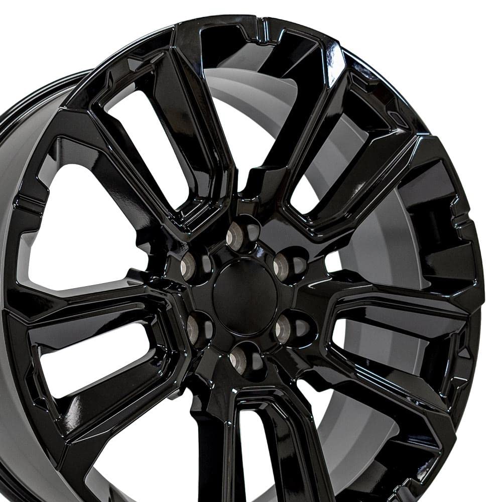 22 Inch OE Wheels CV68 Rim Fits Suburban 1500 High Country Style 6x139.7 22x9 Gloss Black - Hollander 14088 (1)