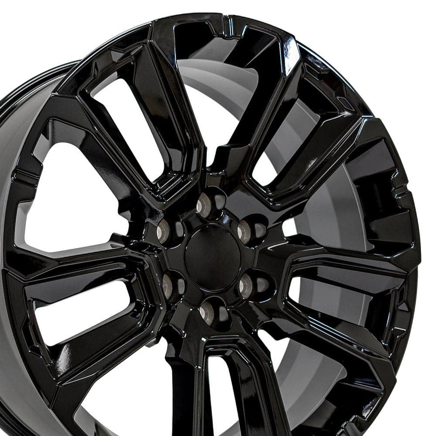 22 Inch OE Wheels CV68 Rim Fits Suburban 1500 High Country Style 6x139.7 22x9 Gloss Black - Hollander 14088 (1)