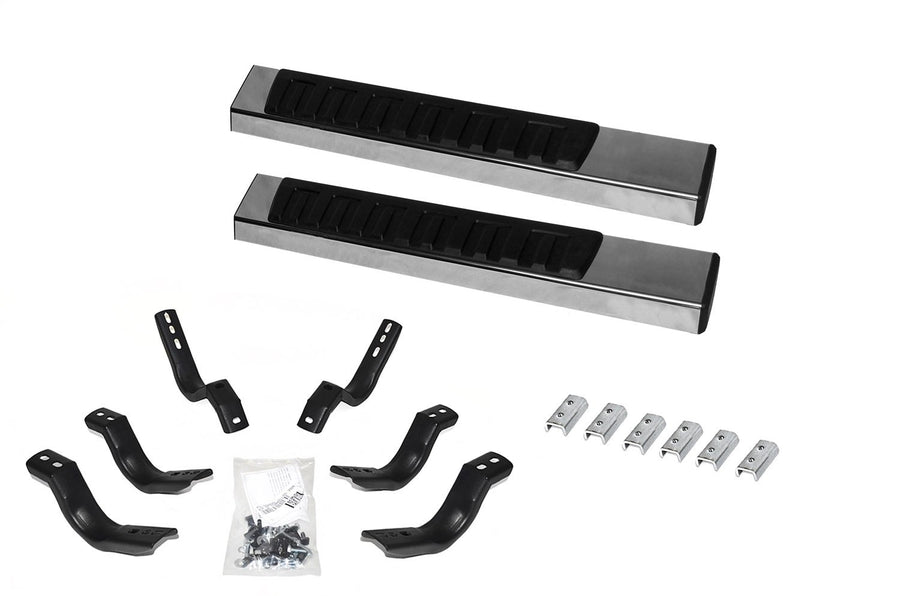 Go Rhino 6" Sidesteps & Brackets OE Xtreme II | Stainless Steel, Polished | 6862418052PS | Fits 1999-2016 Ford F-250, F-350 Super Duty Standard Cab Pickup