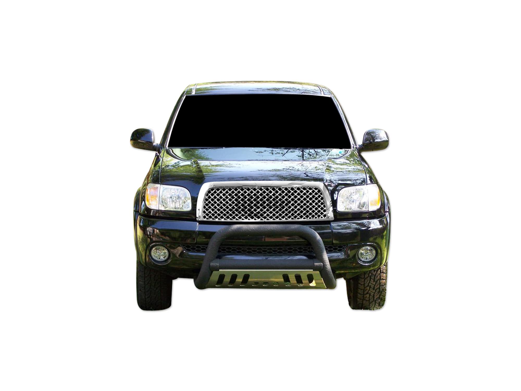 7150324 Armordillo USA Mesh Front Hood Bumper Grille - Polished Fits 2007-2009 Toyota Tundra