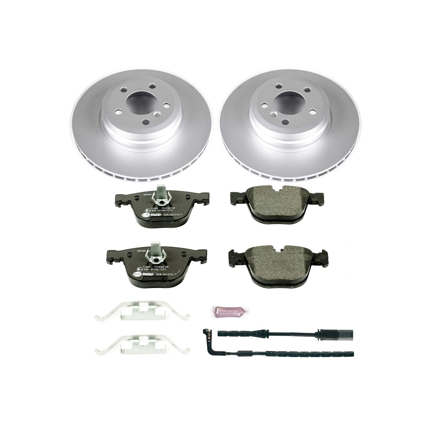 Rear Power Stop ESK5985 Euro-Stop Brake Kit and 1 Rear Sensor Wire For BMW X5 2007-2010, BMW X6 2008-2010 [Model Specific]