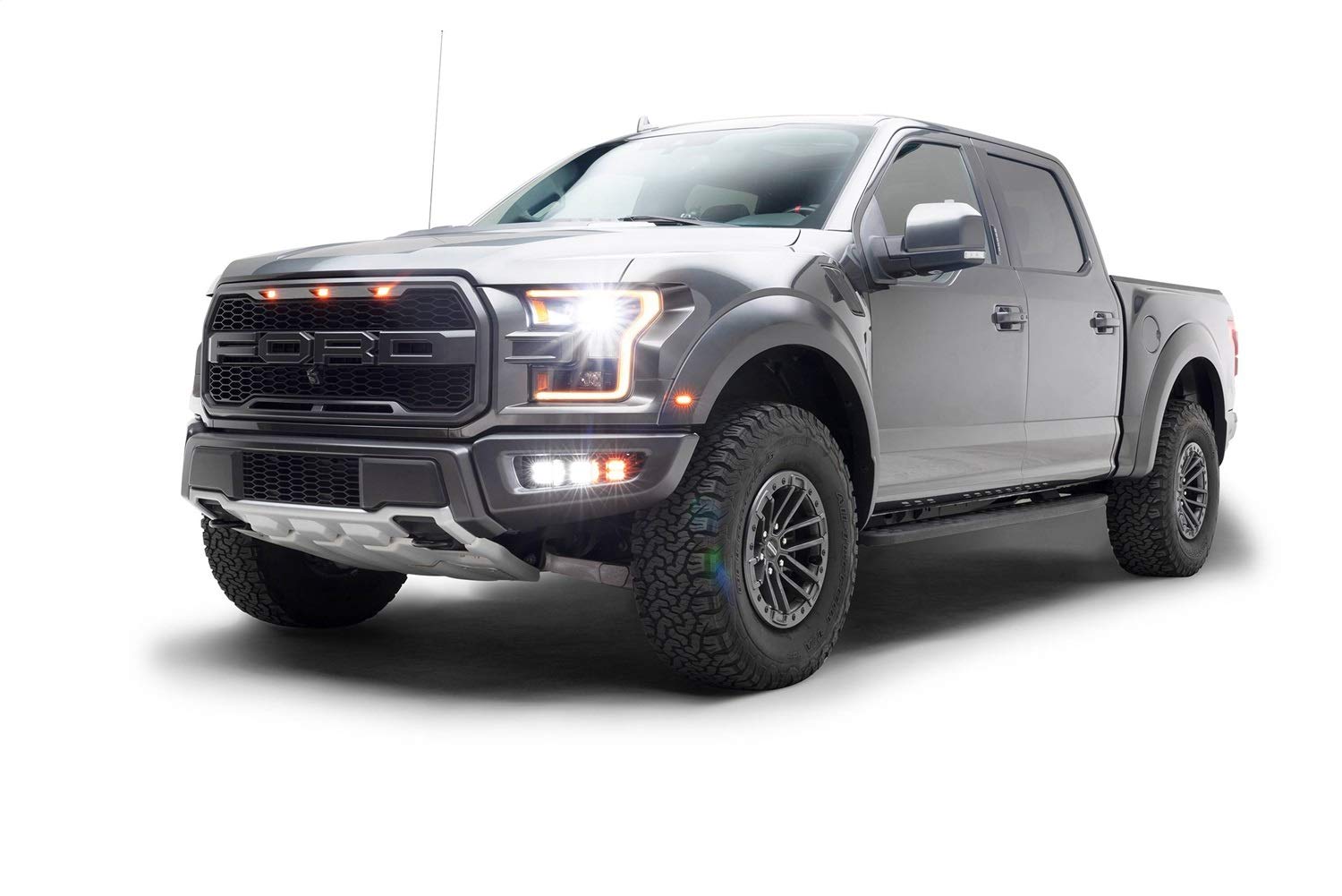 ZROADZ Front Bumper Z325672-KIT Fog LED Kit Fits 17-21 F-150