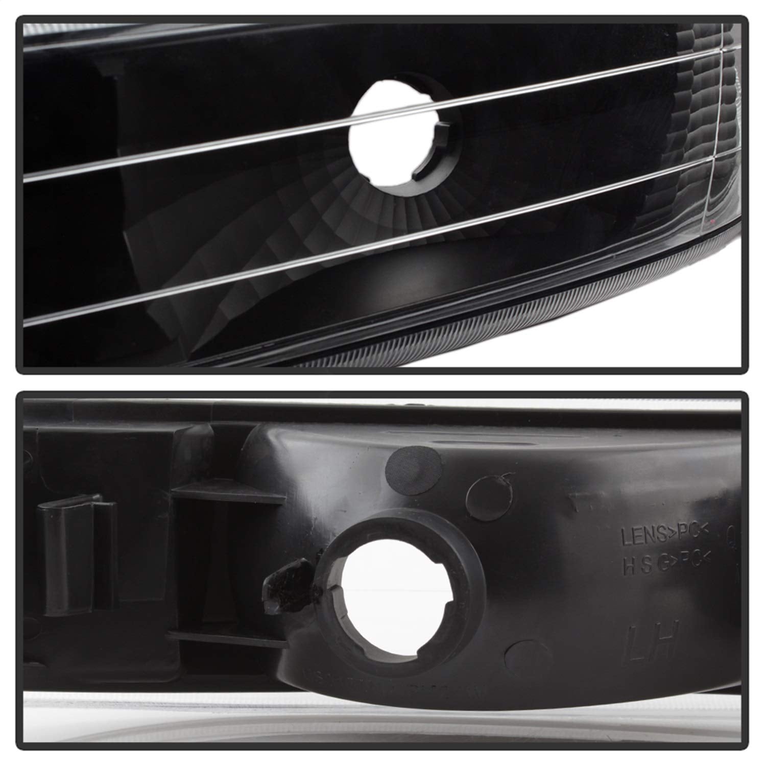 xTune 5064219 Auto Crystal Front Headlight Kit Black/Clear