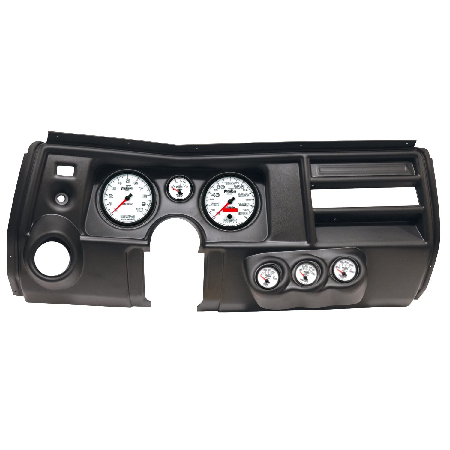 AutoMeter Dash Kit Direct Fit, (5" X2, 2 1/16" X4), Chevy Chevelle Vent 69, Phantom Ii (2911-10)
