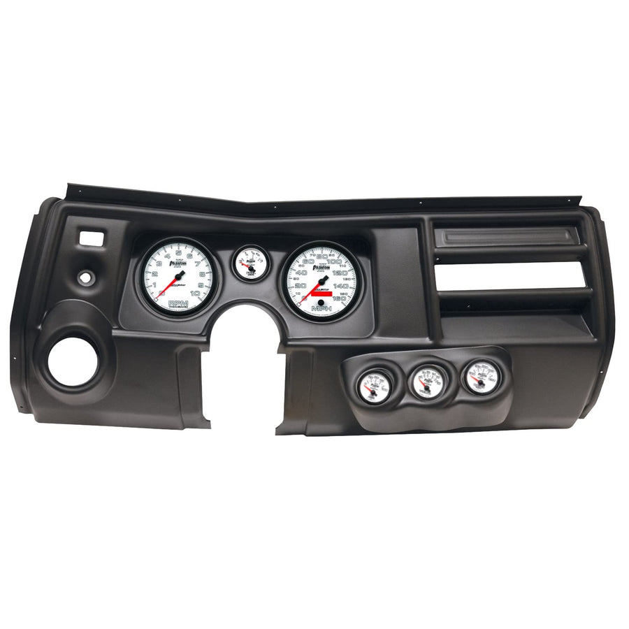 AutoMeter Dash Kit Direct Fit, (5" X2, 2 1/16" X4), Chevy Chevelle Vent 69, Phantom Ii (2911-10)