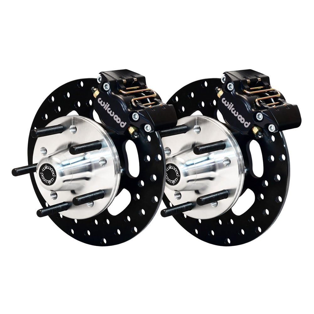 DLS Front Drag Kit WILWOOD 140-1016-D, Drilled Rotor Camaro, Nova, Chevelle