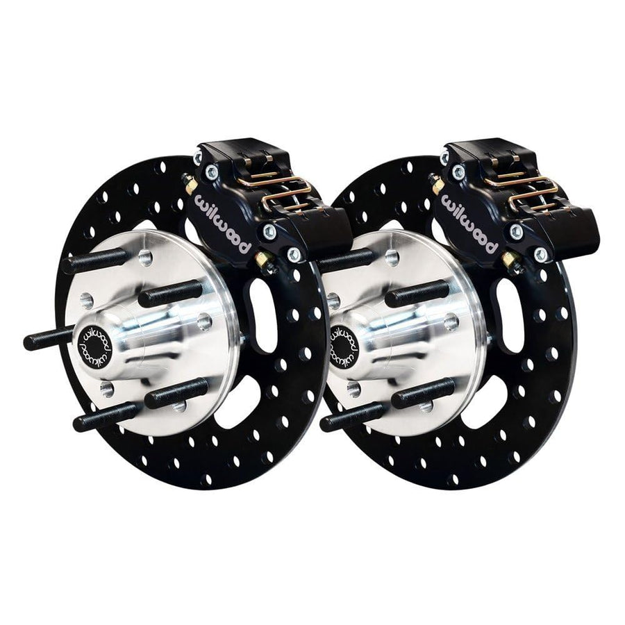 DLS Front Drag Kit WILWOOD 140-1016-D, Drilled Rotor Camaro, Nova, Chevelle