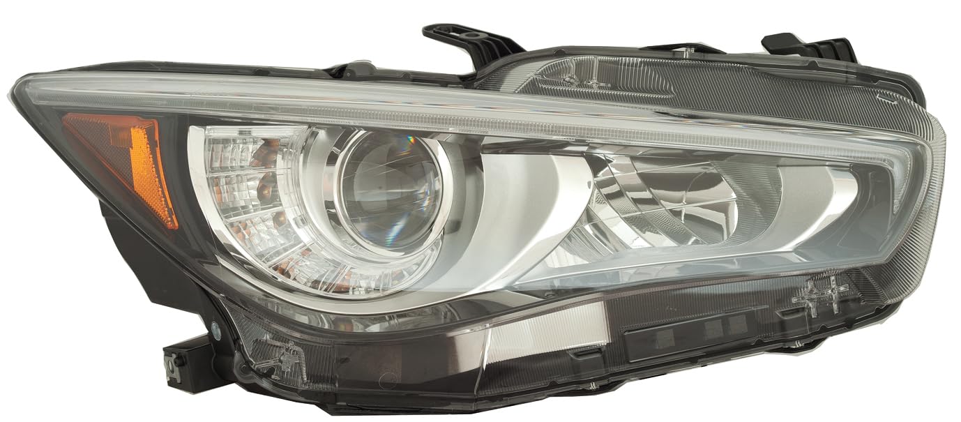 For Infiniti Q-50 18-23 / Hybrid 18 Headlight Full LED without Adaptive Headlight Passenger Side | DOT Certified ACK 26010-6HH7A | IN2503179