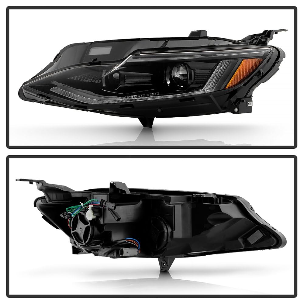 Chevy Malibu 19-22 Spyder (xTune) Switchback Sequential w/LED Signal and DRL Halogen (Low H7 / High H7) Projector Headlights - Black