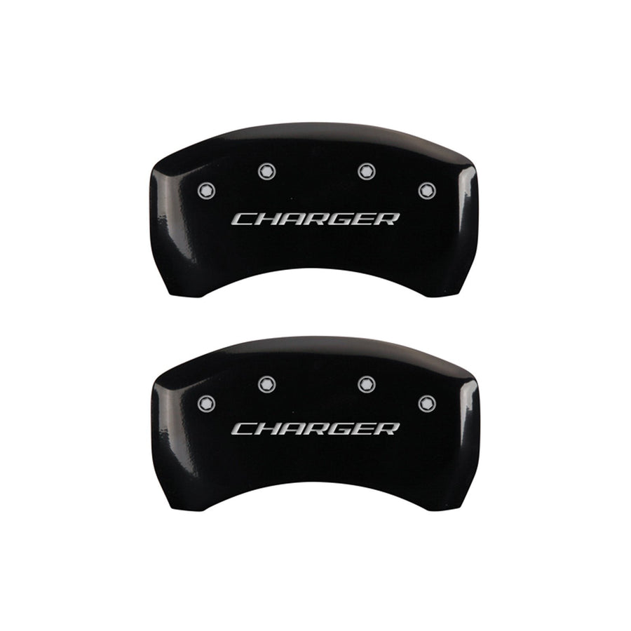 Caliper Covers MGP 12005SCHBBK with Black Powder Coat Finish, (Set of 4)