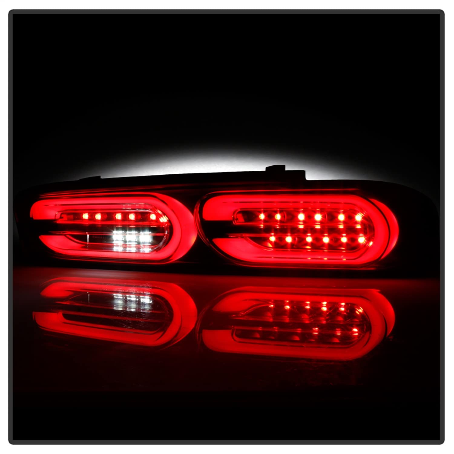 Euro Style Spyder Tail Lights (ALT-YD-CCAM16LED-SEQ-BK)