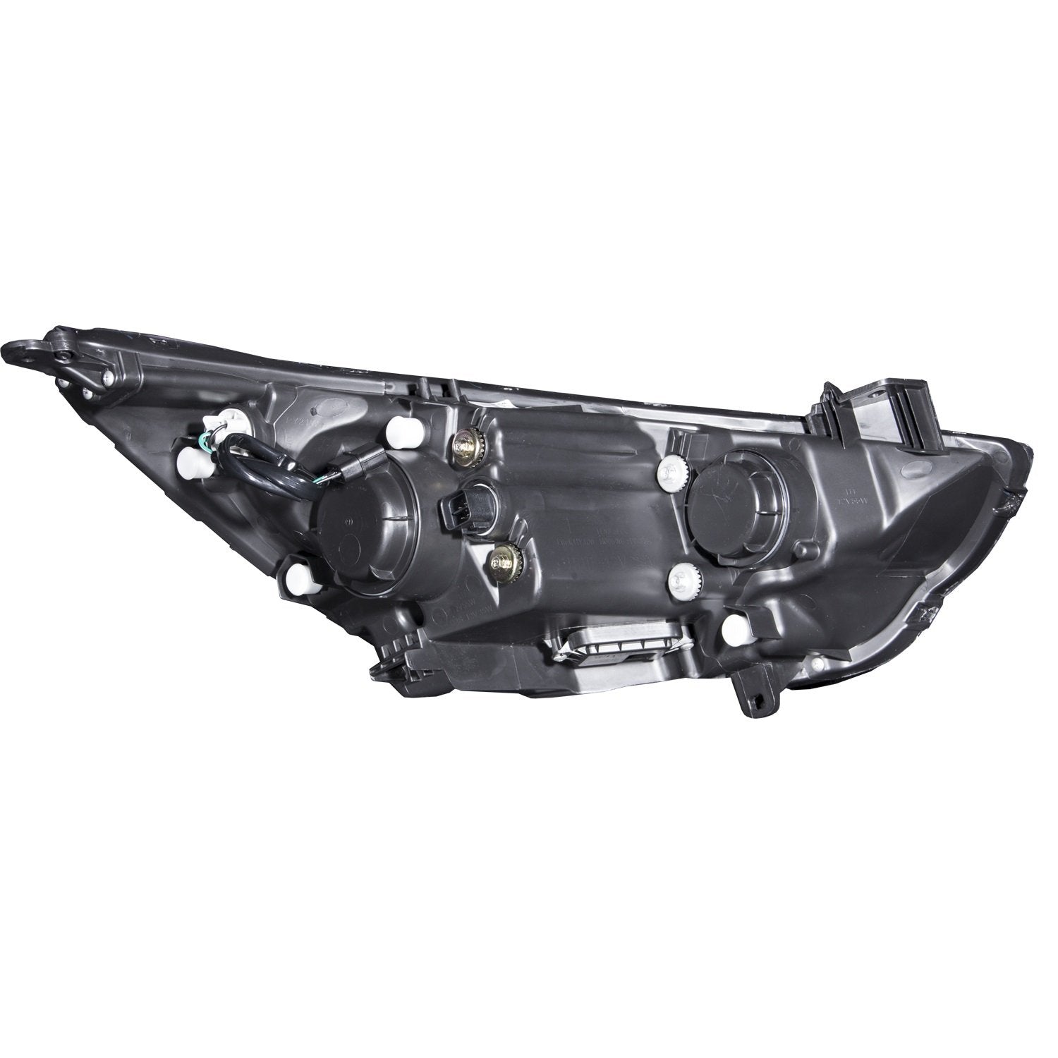 Halogen Projector Headlight for Hyundai Accent AnzoUSA 121476 Black/Clear/Amber