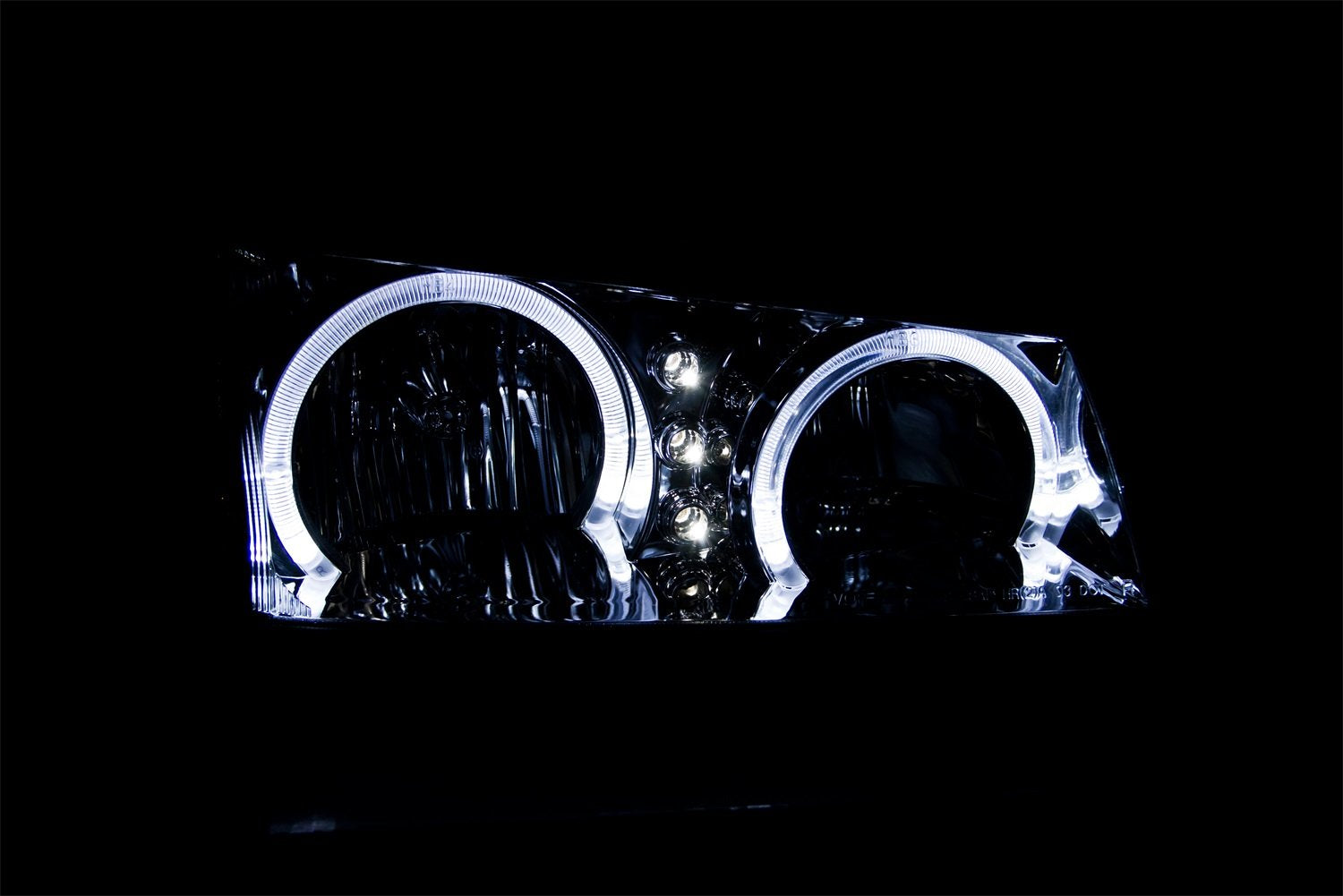 Chrome/Amber AnzoUSA Halogen Headlight for Chevrolet Silverado 111211