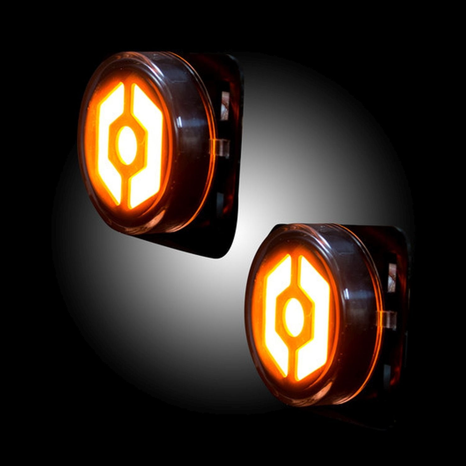 Jeep Wrangler JK 07-18 Amber Front Side Fender Light OLED Smoked