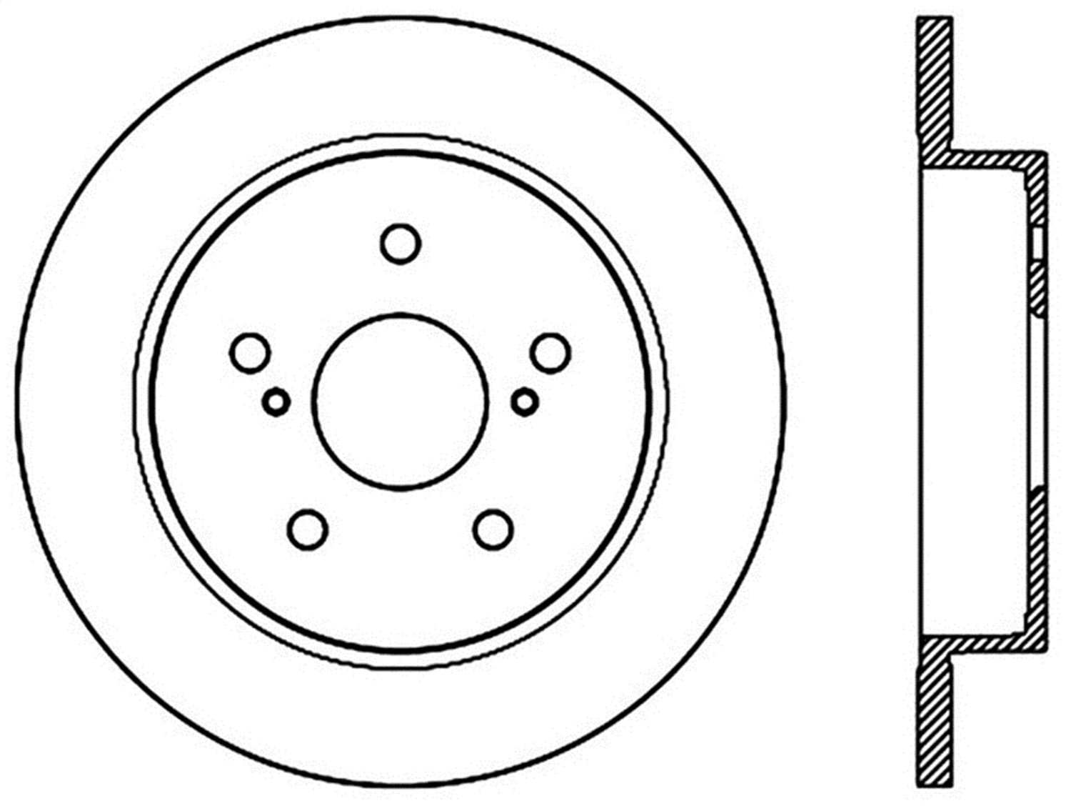Sport Drilled/Slotted Brake Rotor StopTech 127.48015R (Rear Right), 1 Pack