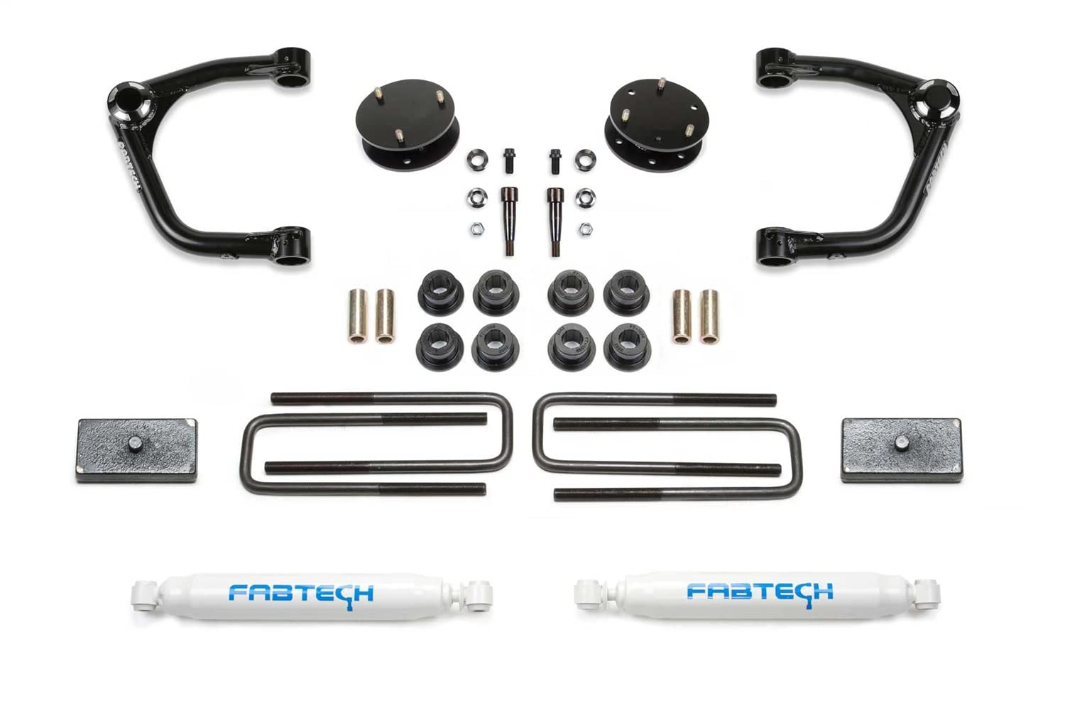 Fabtech K1129 Lift System Uniball w/Shocks 3.5 In. Lift Rear Incl. Performance Shocks Uniball Lift System w/Shocks