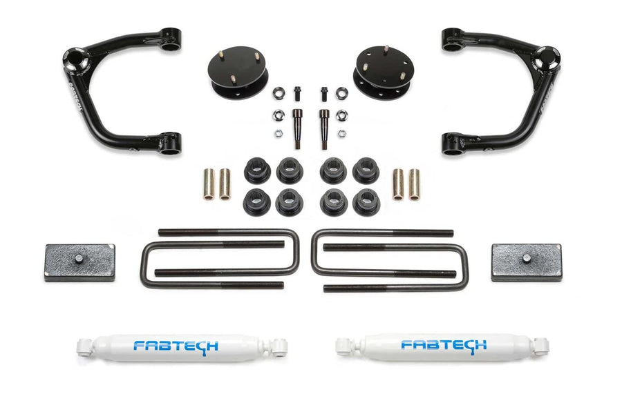 Fabtech K1129 Lift System Uniball w/Shocks 3.5 In. Lift Rear Incl. Performance Shocks Uniball Lift System w/Shocks