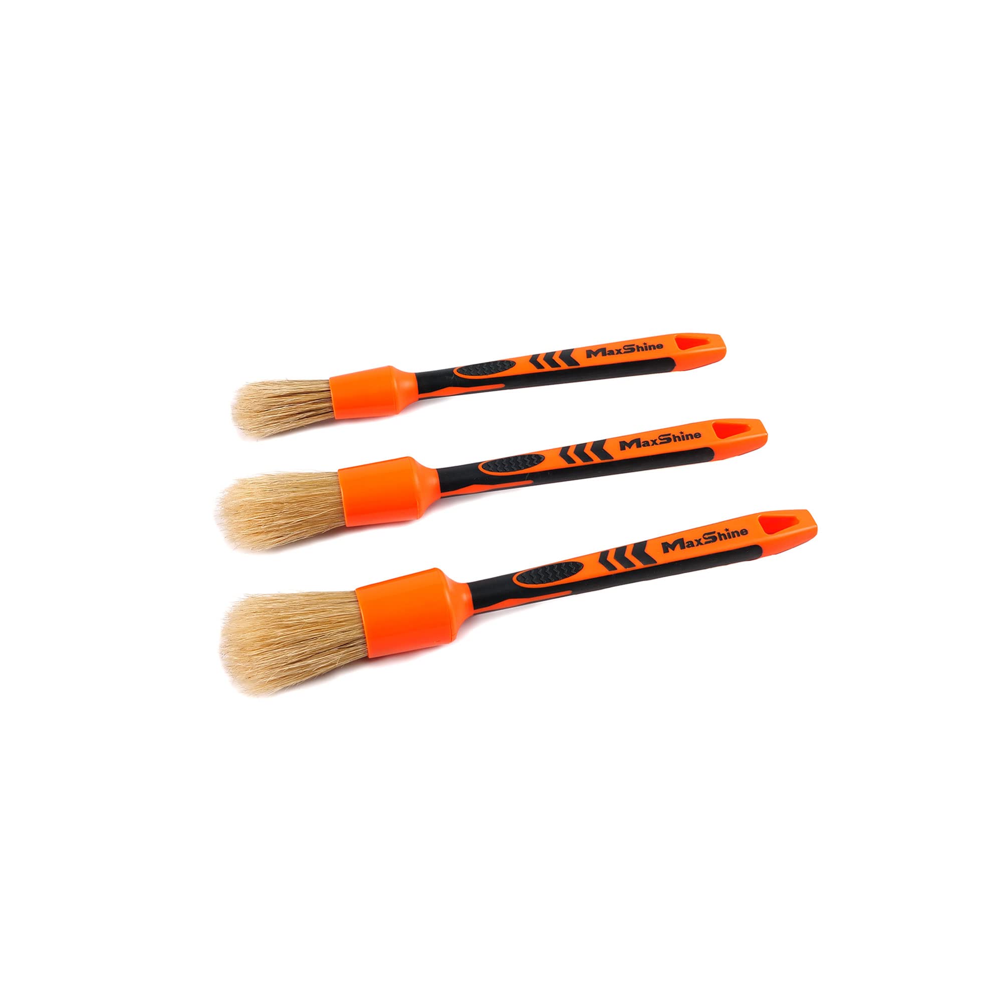 Maxshine #12 Medium Universal Detailing Brush – Classic Boar’s Hair Bristles, Soft & Durable – Professional Brush for Interior, Exterior, Leather Seats, Engine Bay & Wheels