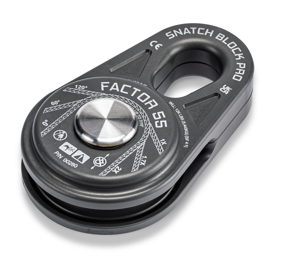 Snatch Block Pro Factor 55 Compact and Lightweight Snatch Blocks Ideal for Ultimate Performance Without compromising on Heavy Bulky Equipment
