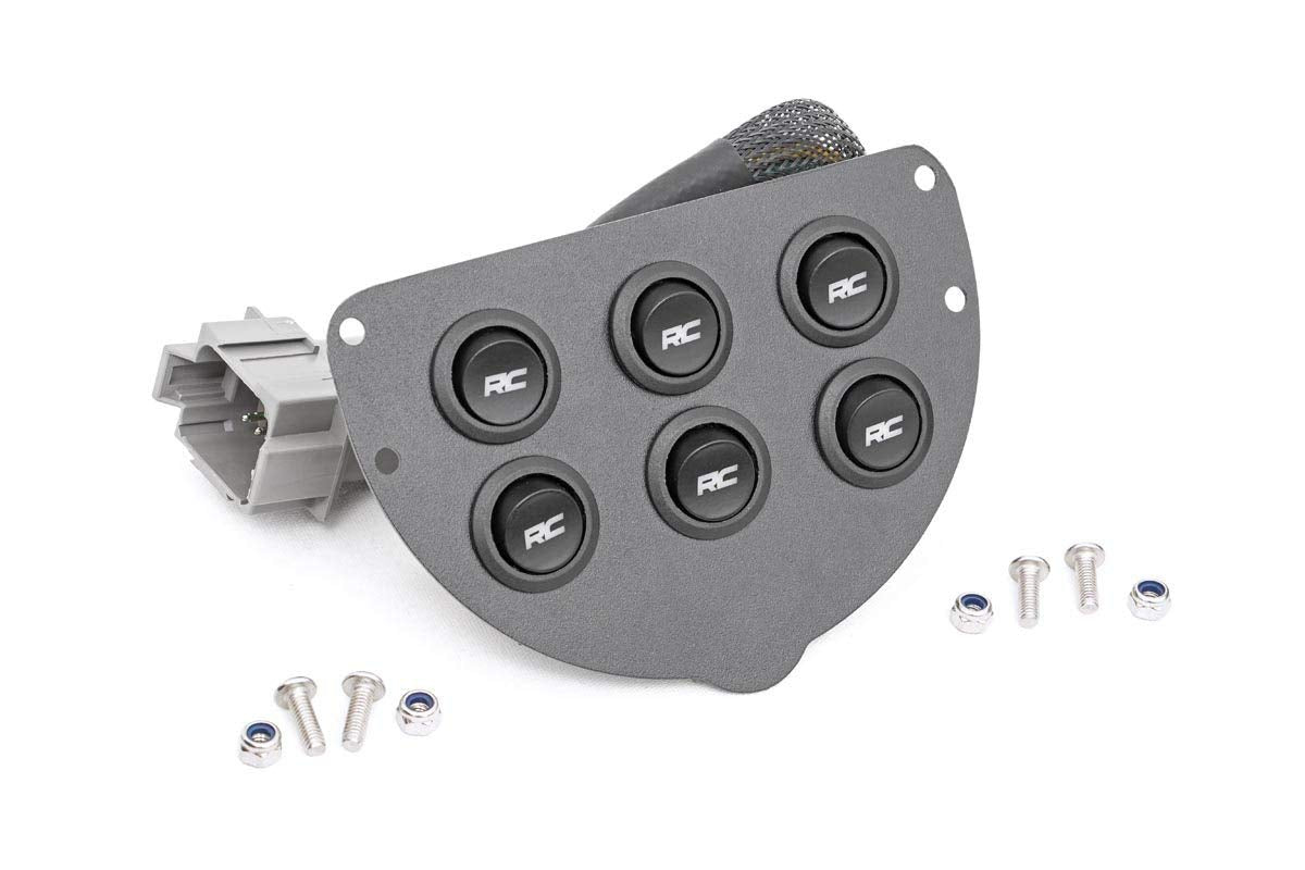 Rough Country Multiple Light Controller 6 Button for 1997-2001 Jeep XJ - 70954, Black
