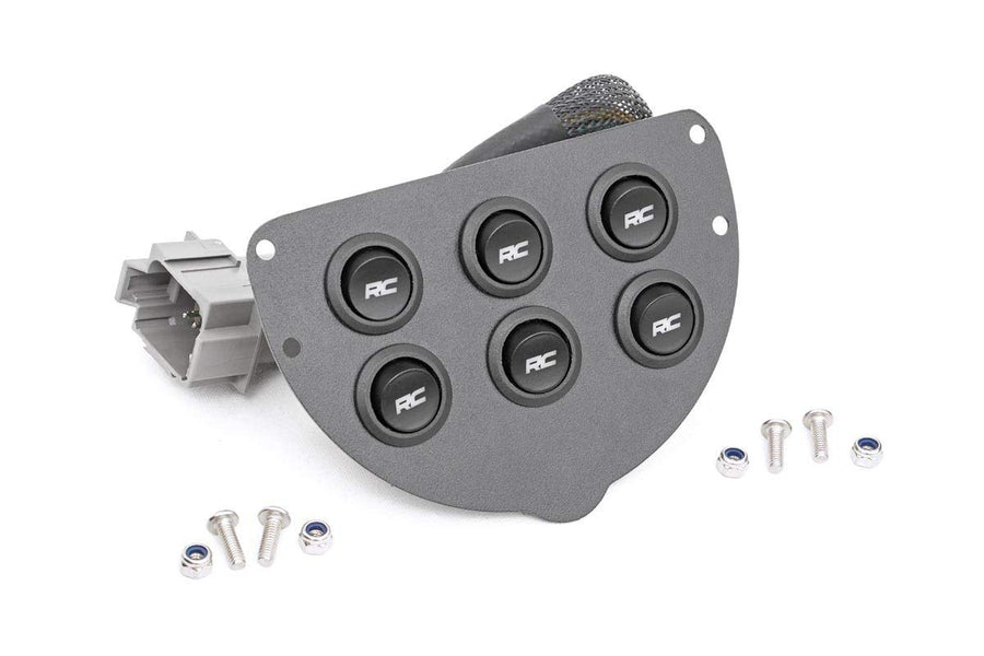 Rough Country Multiple Light Controller 6 Button for 1997-2001 Jeep XJ - 70954, Black