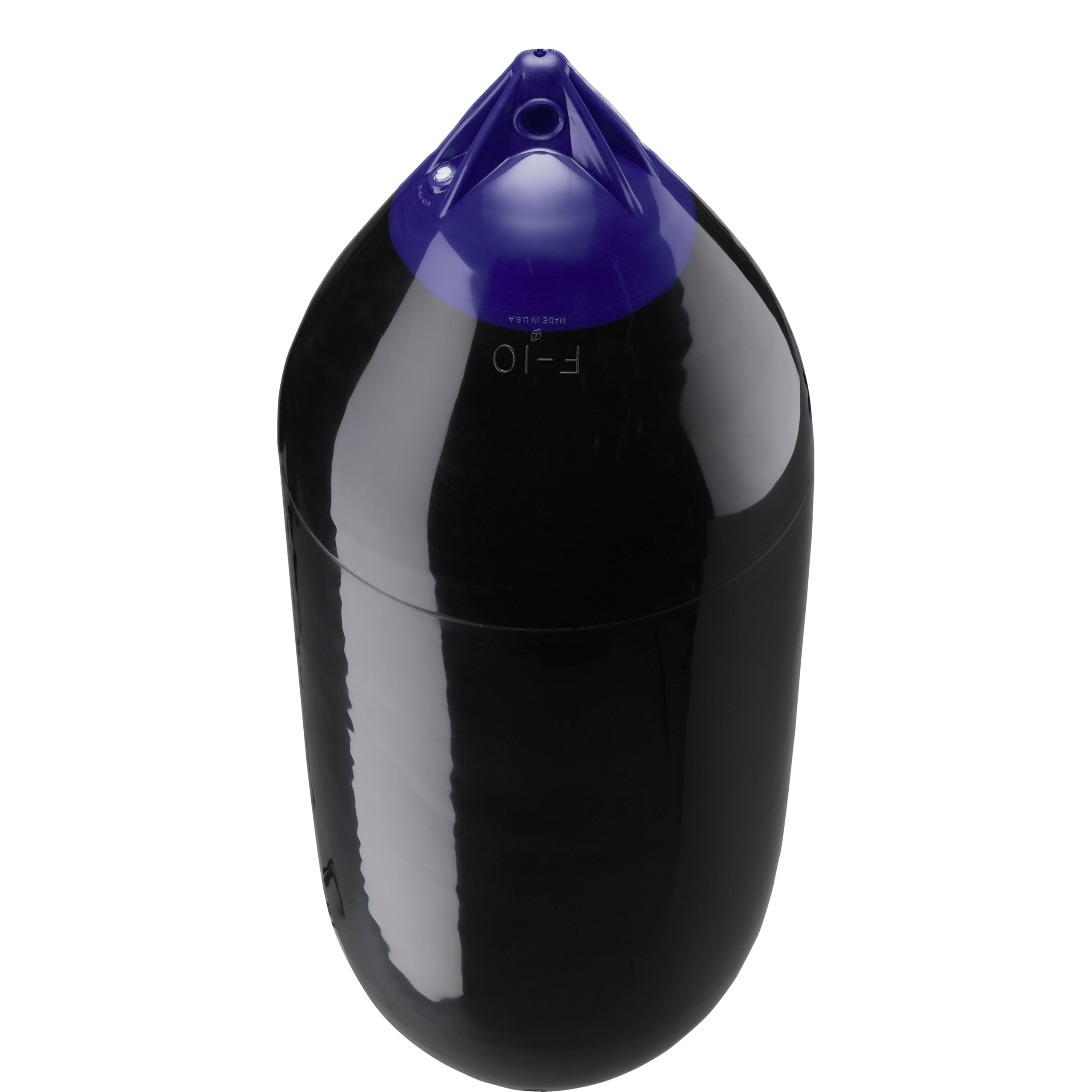F-10 Standard Polyform Boat Fender Blue Ropehold - Black