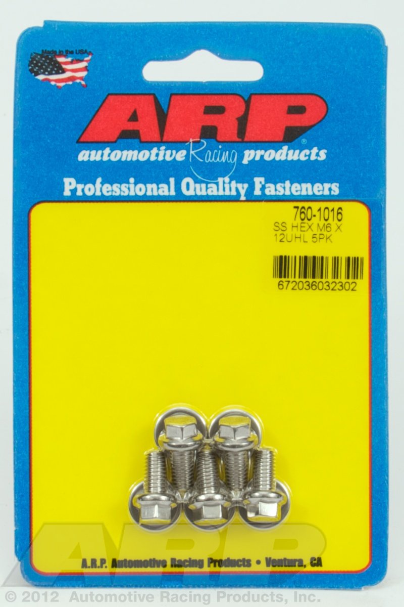 Hex Bolt ARP (760-1016), Stainless Steel