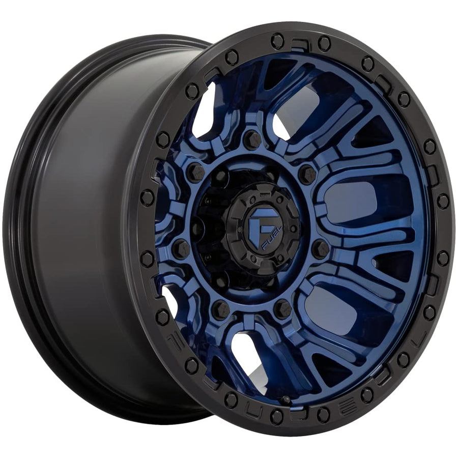 D827 TRACTION FUEL OFF-ROAD 20X10, 6X5.5, 4.79, -18mm DARK BLUE WITH BLACK RING - D82720008447