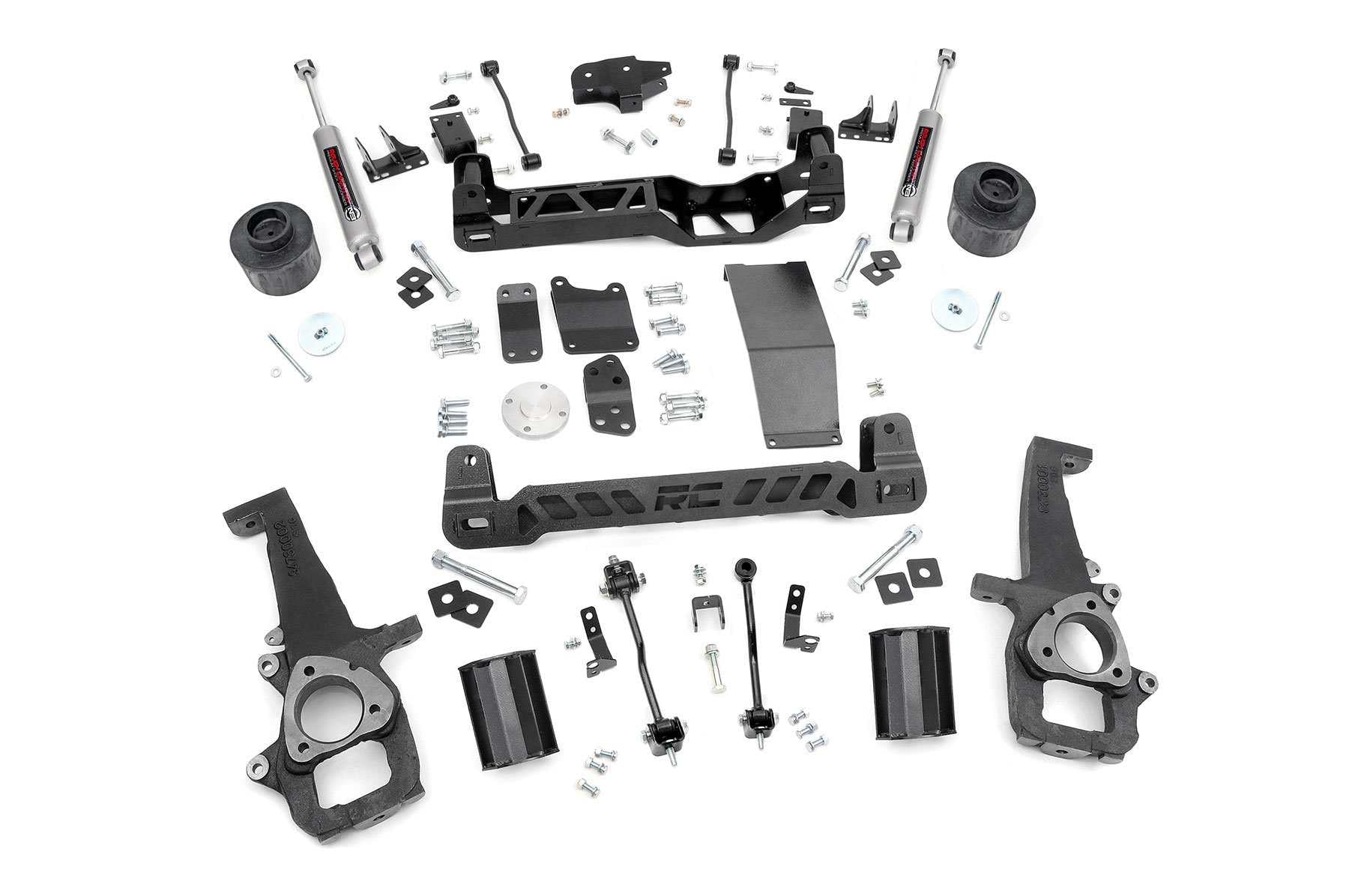 6" Rough Country Suspension Lift Kit with N3 Rear Shocks for Ram 1500 4WD (2009-2011) - Run up to 37" Tires