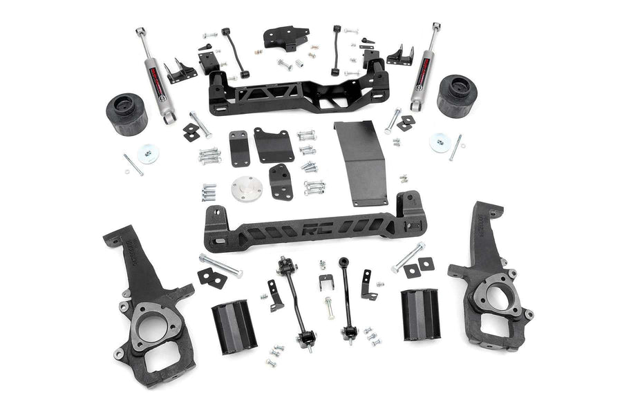 6" Rough Country Suspension Lift Kit with N3 Rear Shocks for Ram 1500 4WD (2009-2011) - Run up to 37" Tires