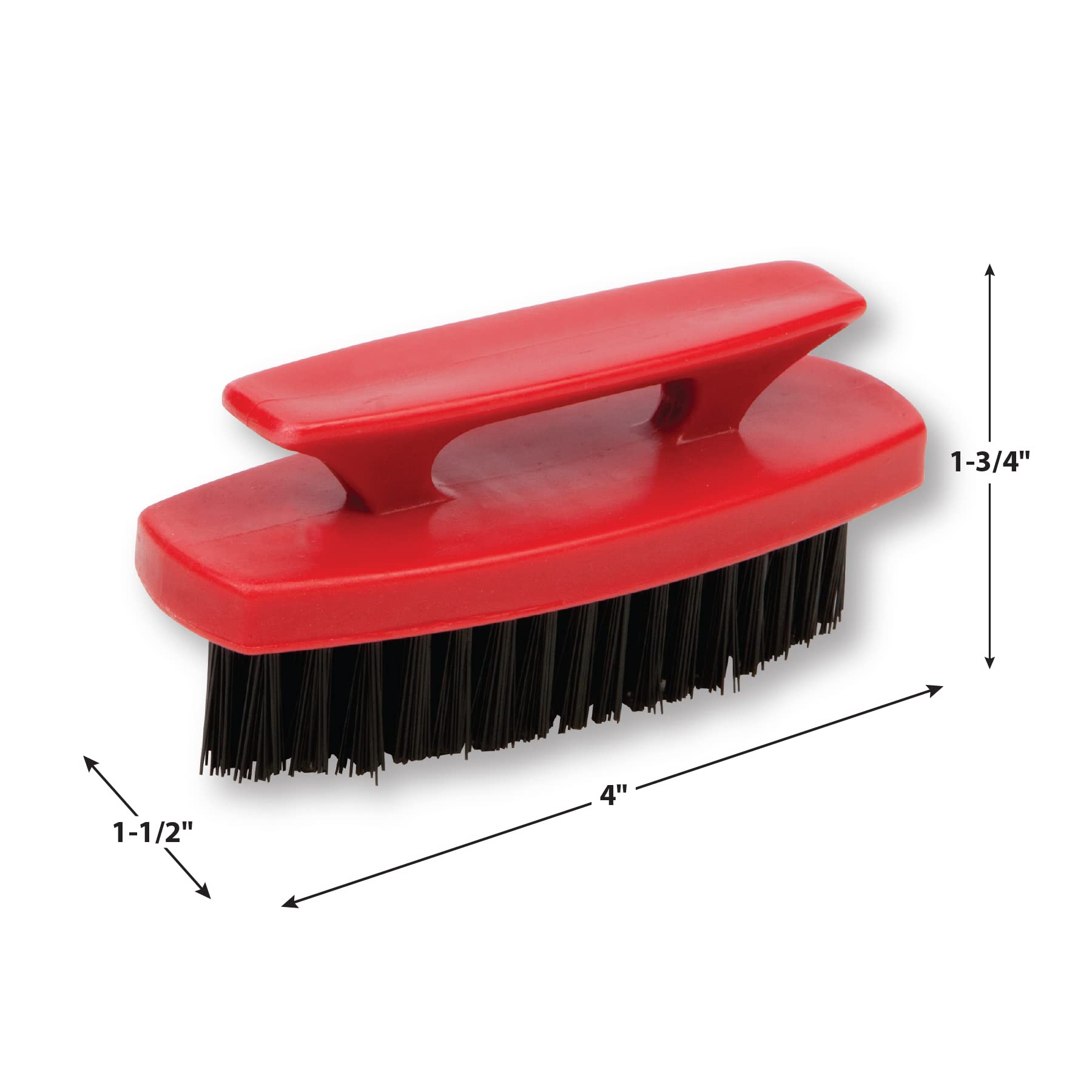 Heavy Duty Performance Tool 20222 Nylon Bristle Brush with Easy Grip Handle for Tough Cleaning Jobs