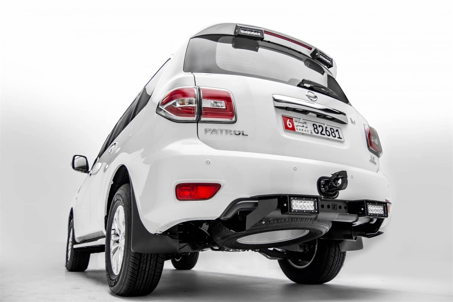 ZROADZ LED Mounting Bracket & Kit Under Rear Bumper - Compatible w/ 2010-2017 Nissan Patrol Y62 - with (2) 6 Inch ZROADZ LED Lights (Included) with Wiring Harness - PN Z387871-KIT