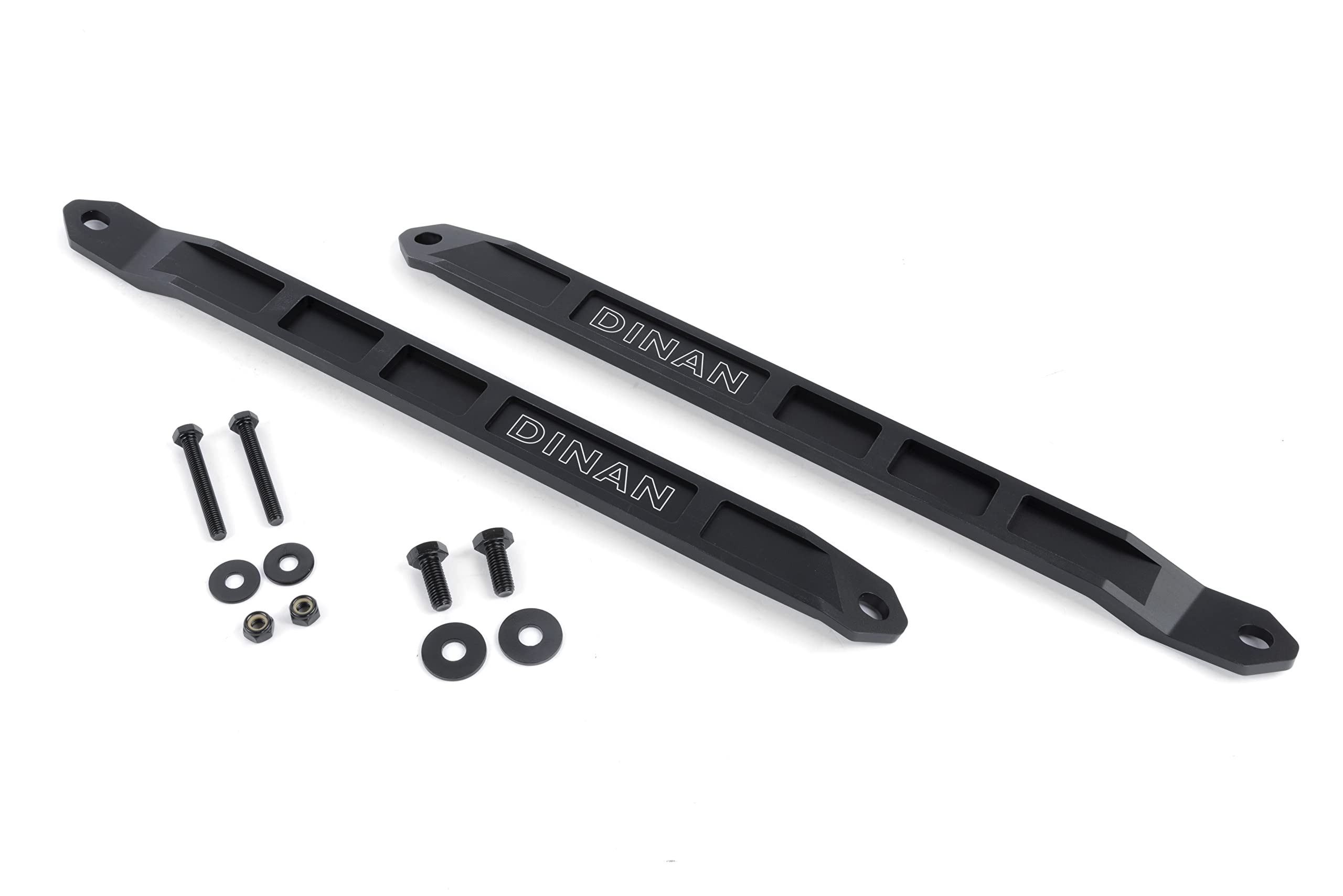 Dinan Front Strut Tower Braces D180-0017 - Pair - Black Aluminum