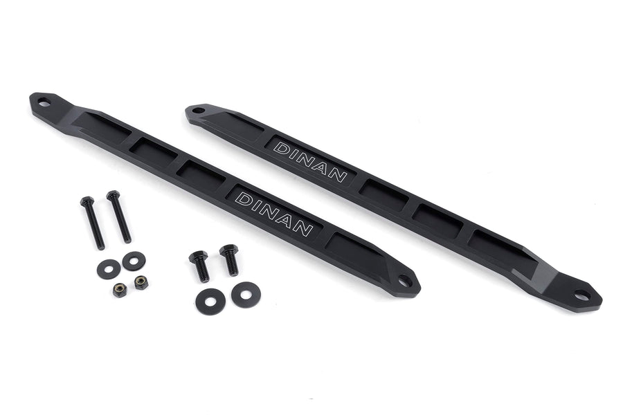 Dinan Front Strut Tower Braces D180-0017 - Pair - Black Aluminum