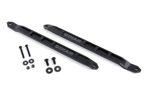 Dinan Front Strut Tower Braces D180-0017 - Pair - Black Aluminum