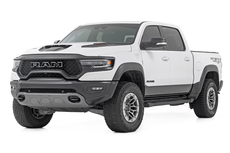 Rough Country HD2 Running Boards for 1500 Ram 1500 (2019-2025) 1500 TRX (2021-2024) Crew Cab - 5" Wide Non-Slip Step, Easy Bolt-on Install