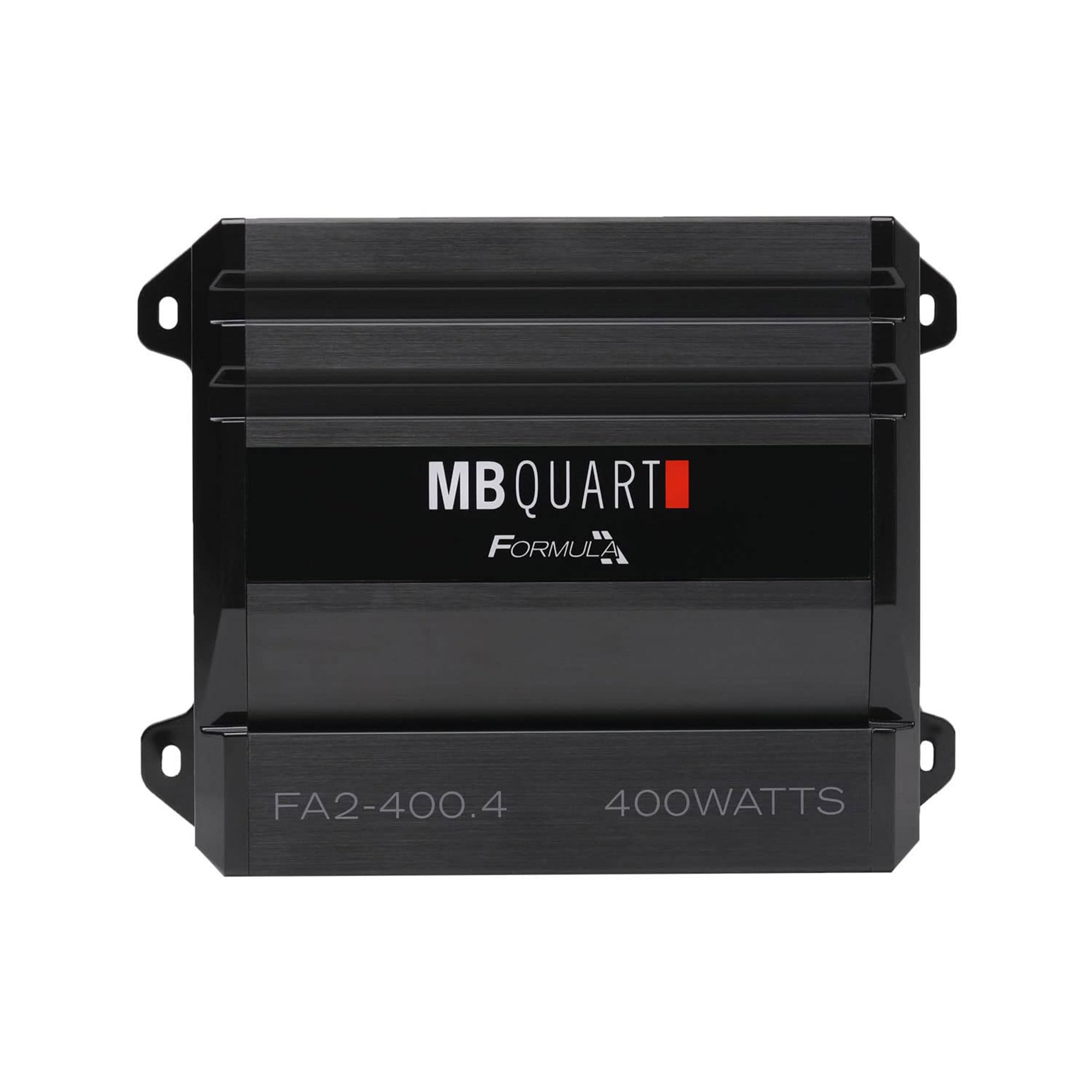 MB Quart 400 Watt Formula 1 Ohm Stable 4 Channel Full Range Class Q1 Car Audio Mobile Amplifier with Bass Remote, FA2-400.4, Black