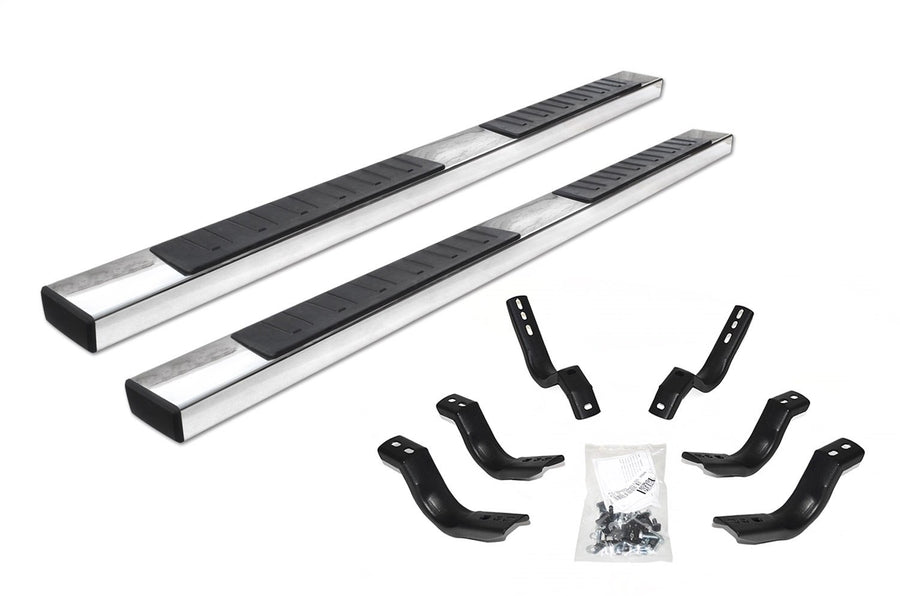 Go Rhino 6" Sidesteps & Brackets OE Xtreme II | Stainless Steel, Polished | 6862435180PS | Fits 2004-2015 Nissan Titan Extended Cab Pickup