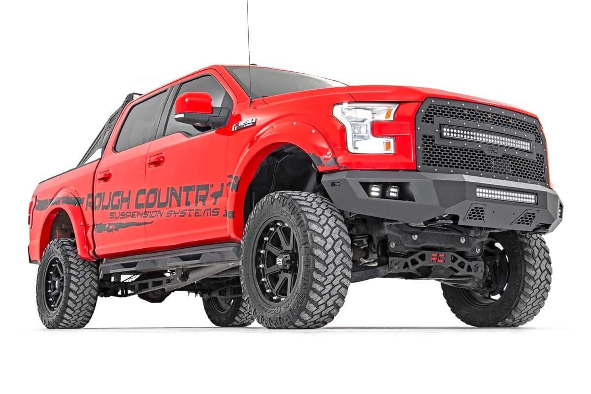 Rough Country LED Heavy Duty Front Bumper for 2015-2017 Ford F-150-10770
