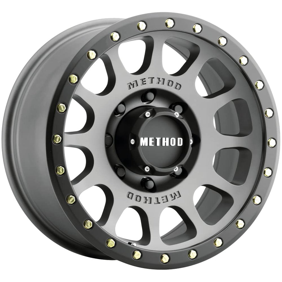 305 NV Method Race Wheels Titanium Wheel Matte Black Lip (20 x 9. inches /8 x 6 mm, 18 mm Offset)