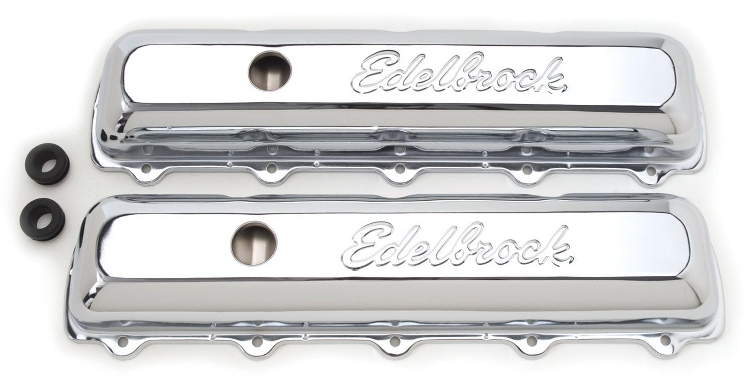 Signature Series Edelbrock Chrome Valve Covers - Set of 2