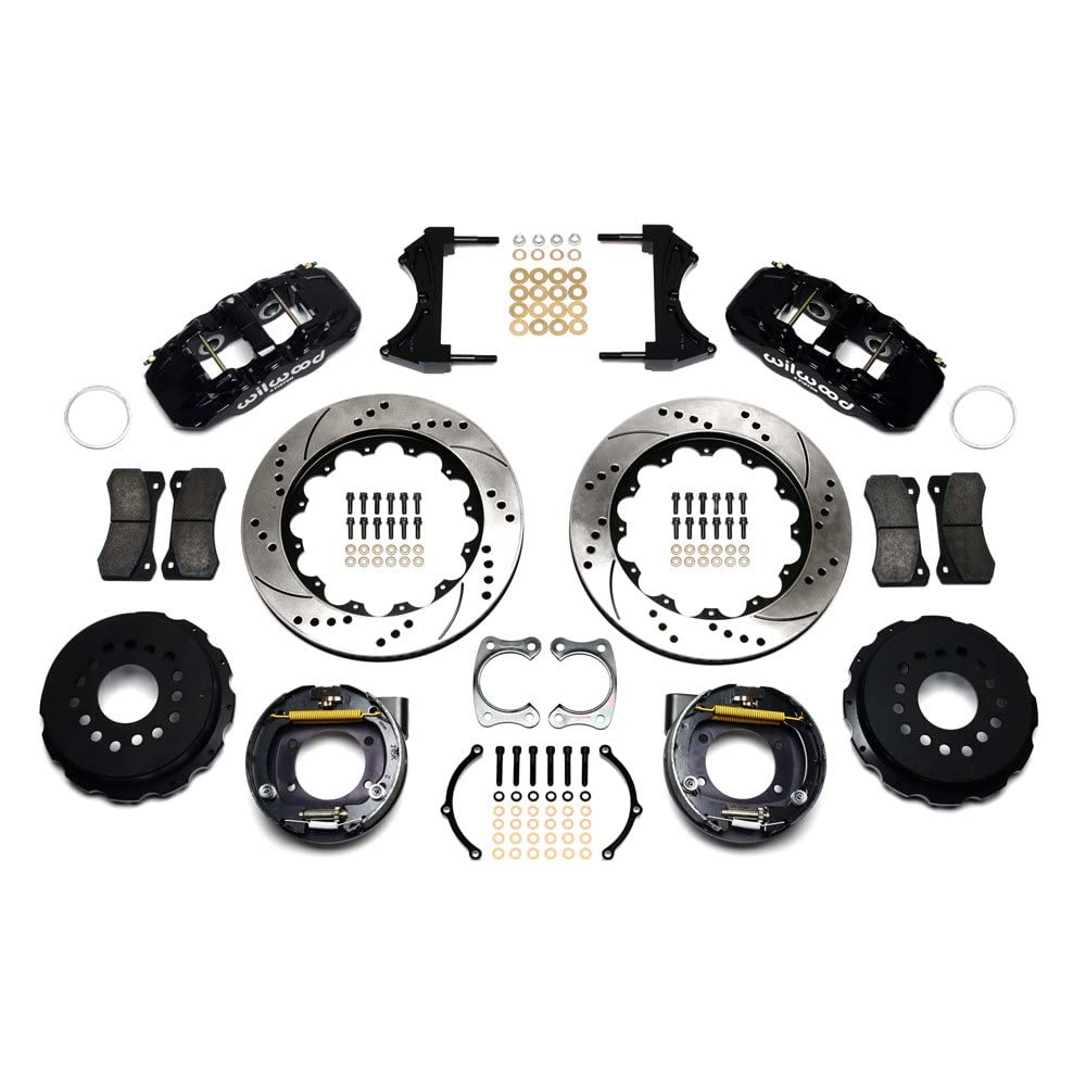 14.00" AERO4 Rear P-Brake Kit, Drilled