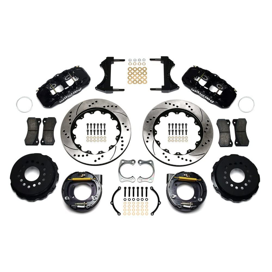 14.00" AERO4 Rear P-Brake Kit, Drilled